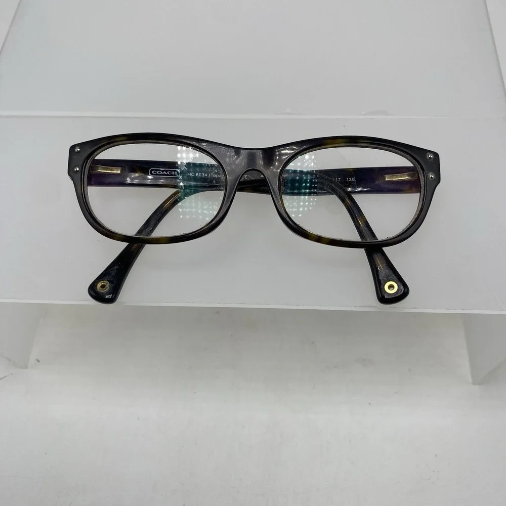 Coach Eyeglasses Sunglasses FRAME ONLY HC 6034 Topaz 50-17-135 Dark Tortoise 199